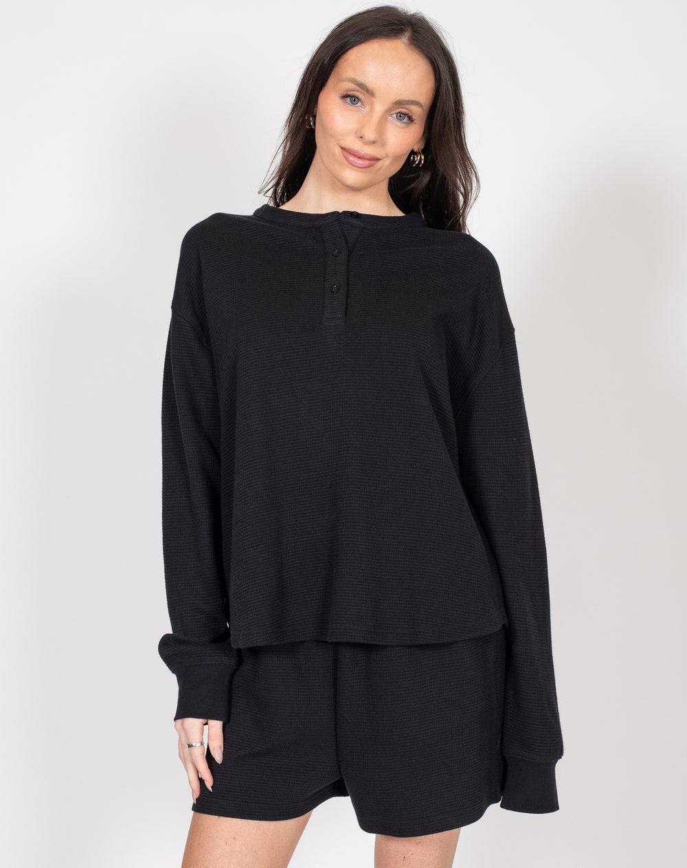 BRUNETTE THE LABEL - Not Your Boyfriend's Half Zip | Brown main image 1