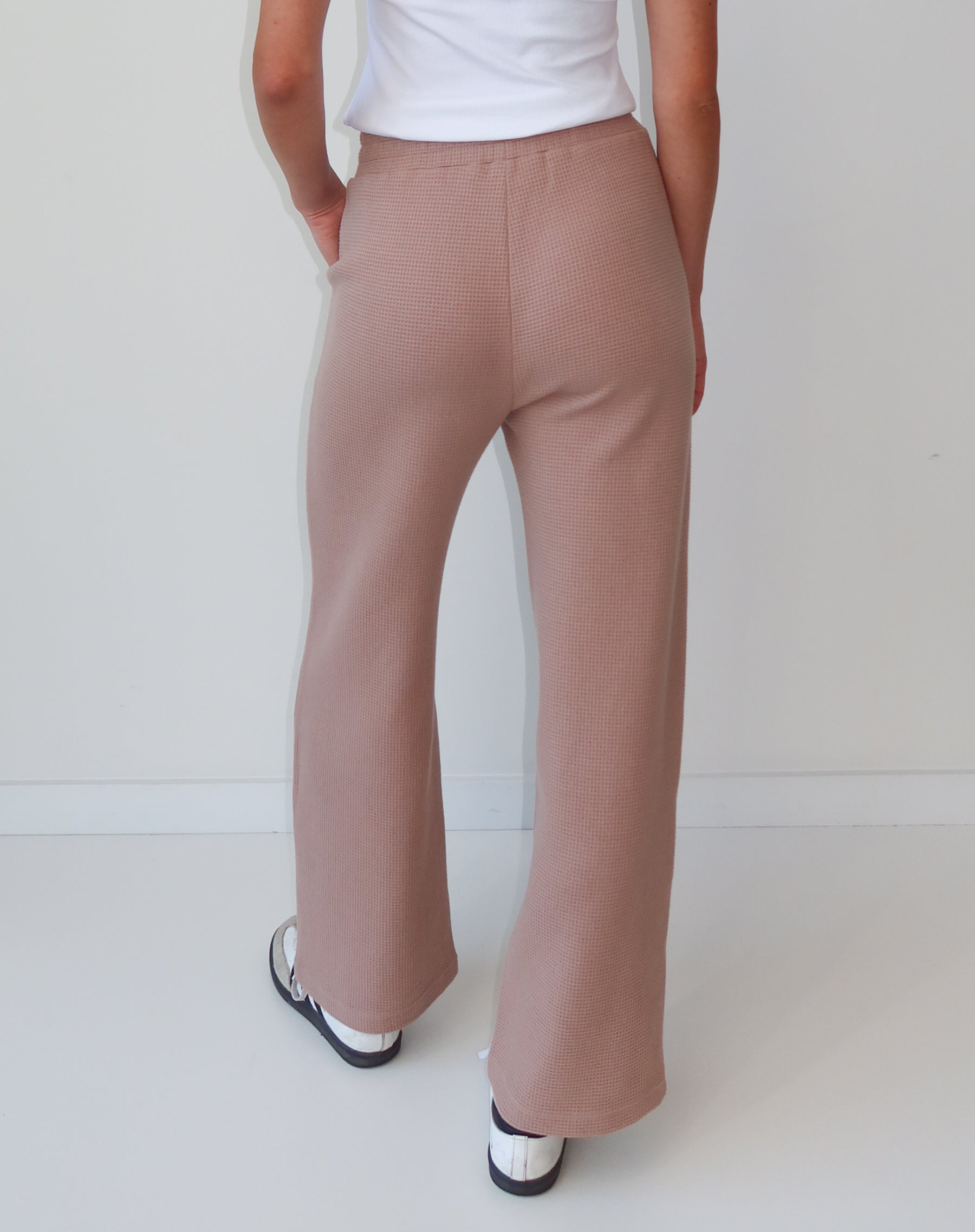 Waffle Wide Leg Pant