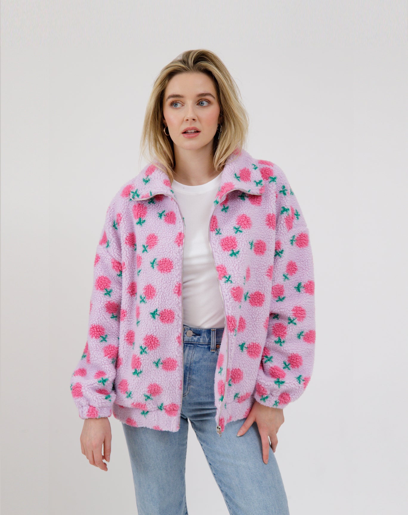 Floral Sherpa Jacket