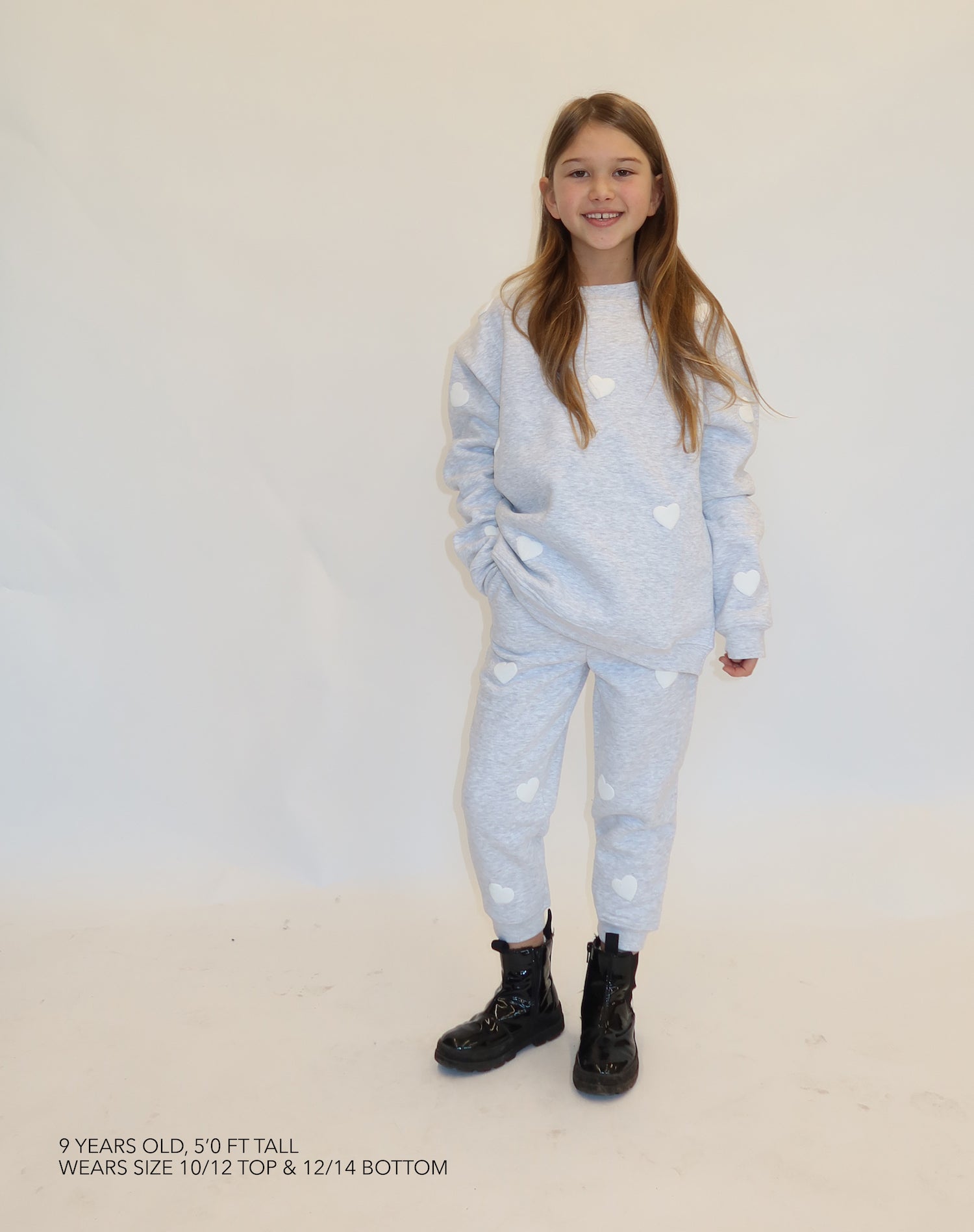 "All Over Heart" Kids Oversized Jogger