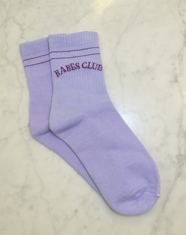 The "BABES CLUB" Socks | Ultraviolet