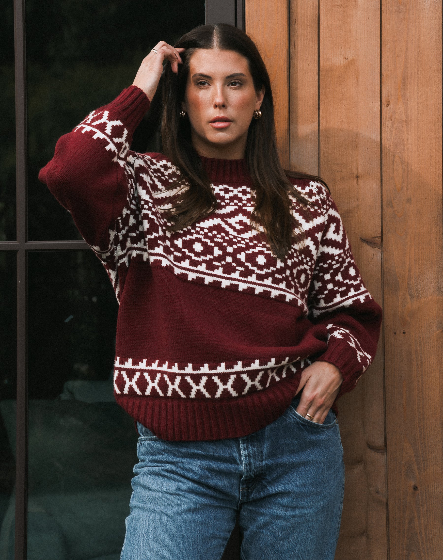 Fair Isle Knit Sweater – BRUNETTE The Label