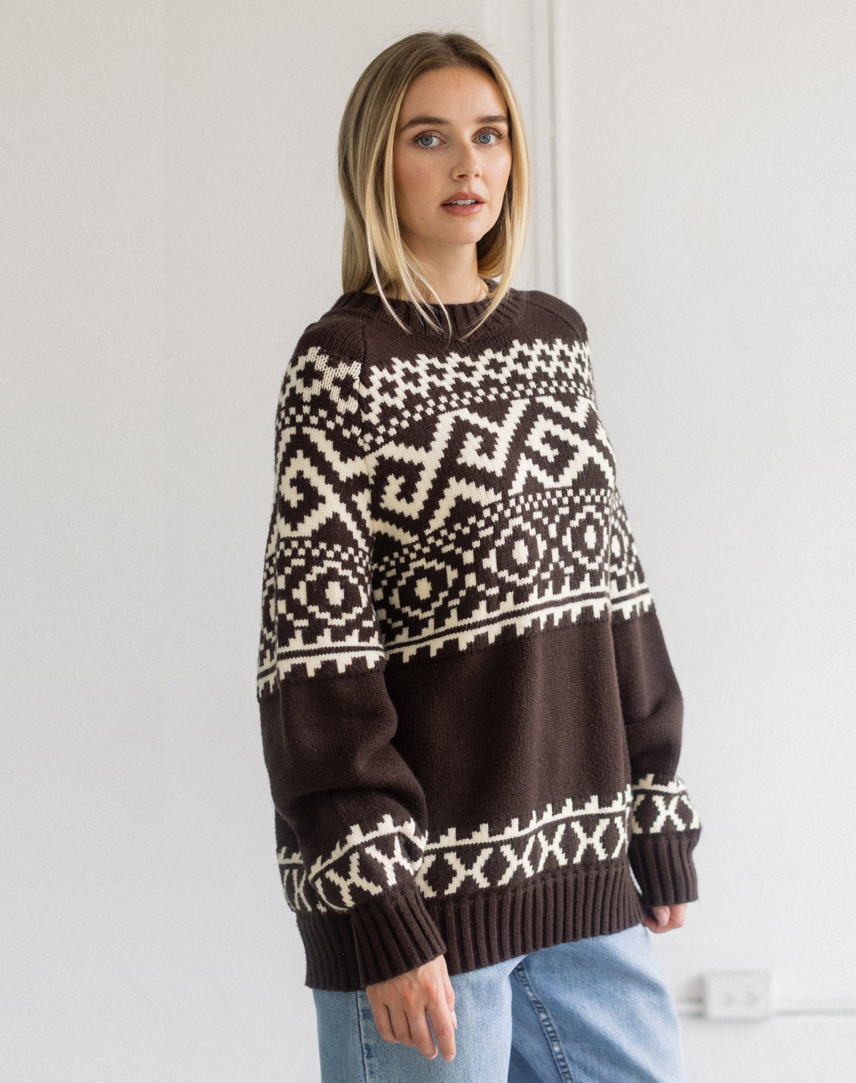 Fair Isle Knit Sweater
