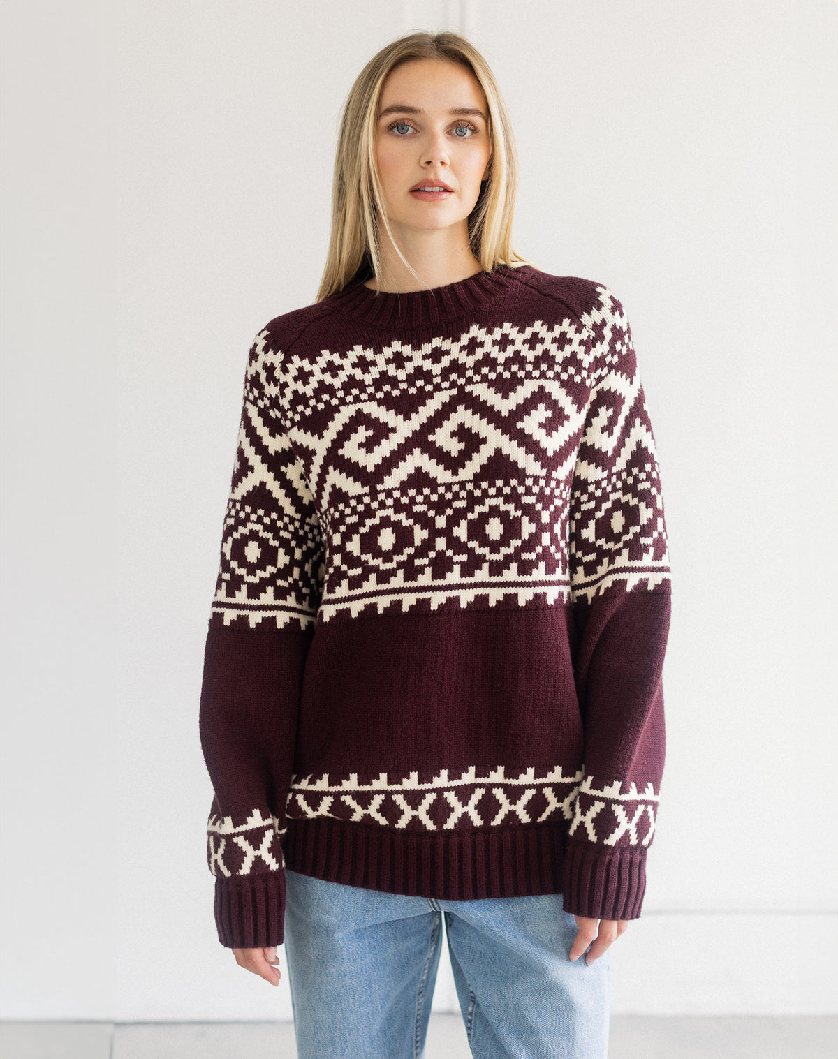 Fair Isle Knit Sweater