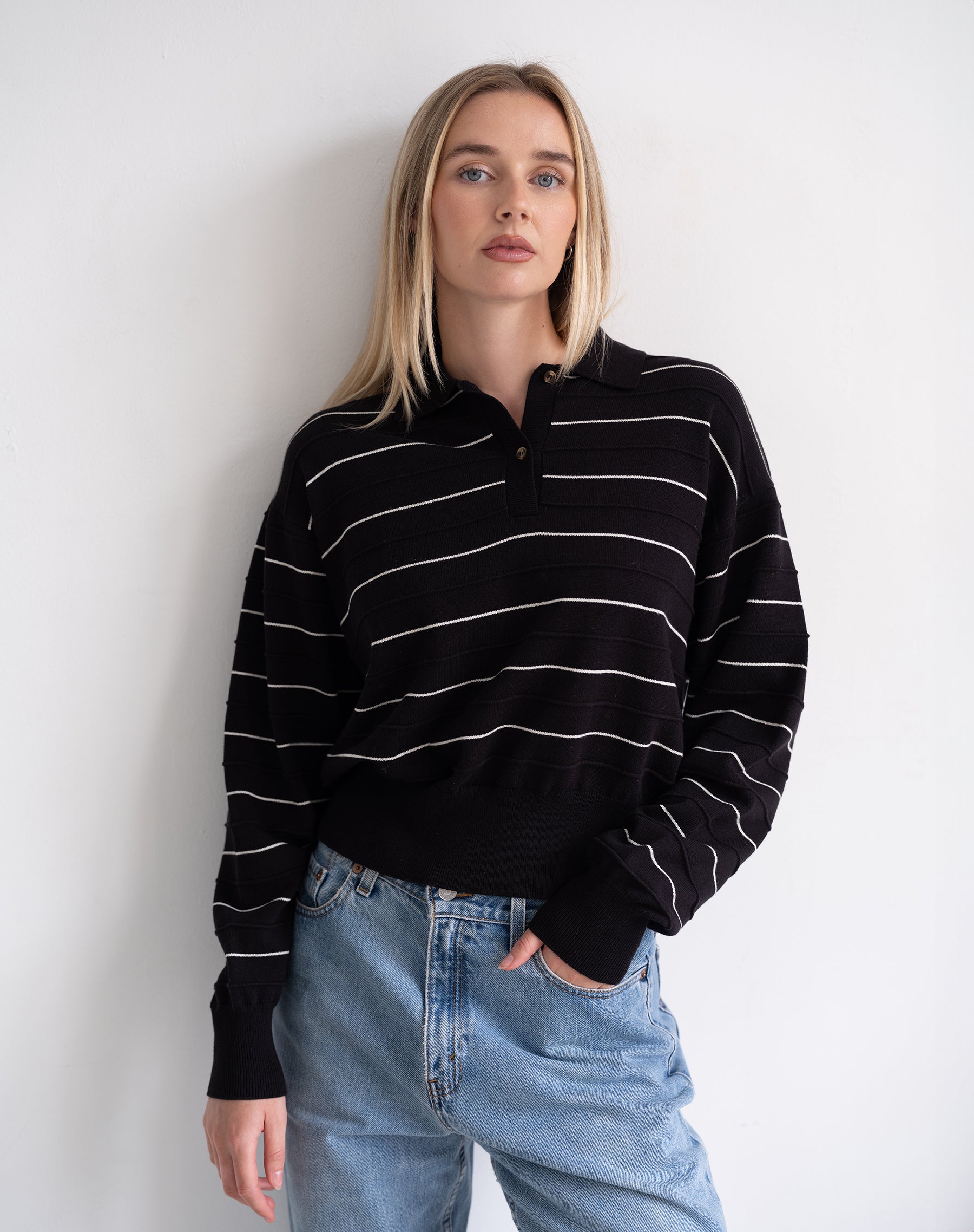 Knit Polo Shirt