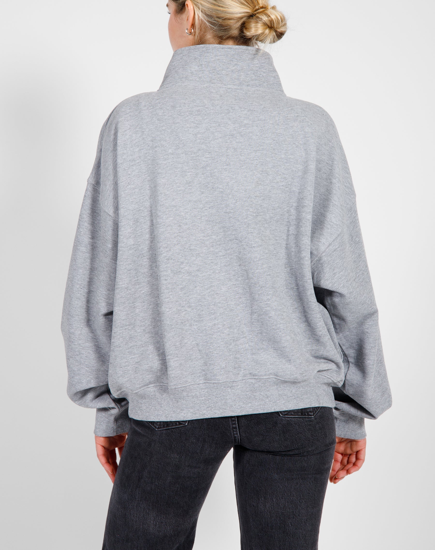 The Step Sister Full Zip Sweater | Classic Grey