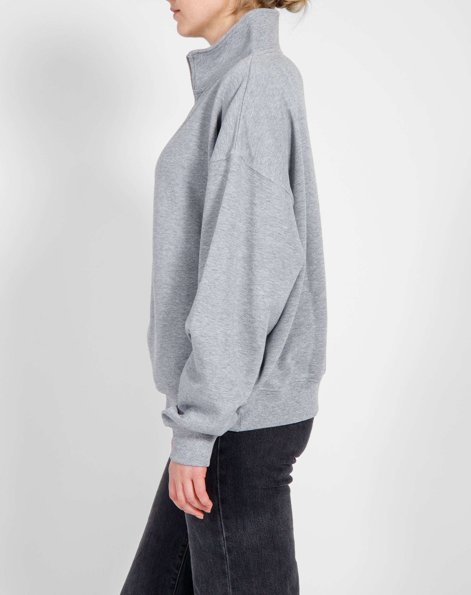 The Step Sister Full Zip Sweater | Classic Grey
