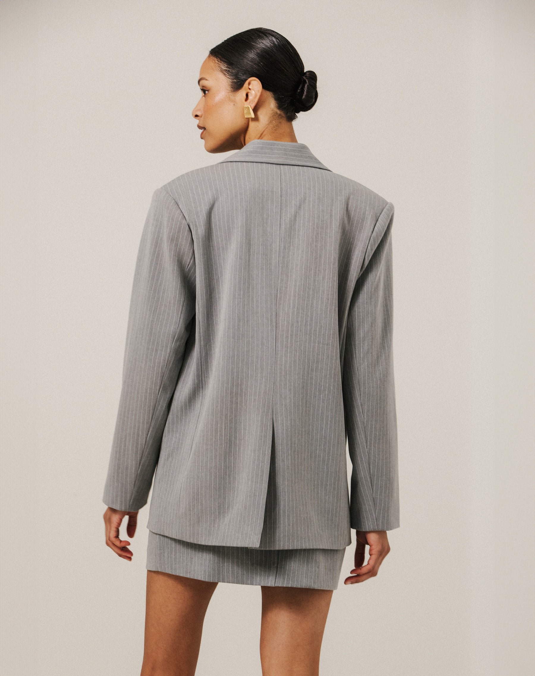 Pinstripe Blazer