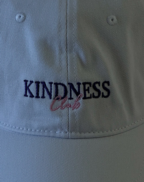 'KINDNESS CLUB' Baseball Cap | White
