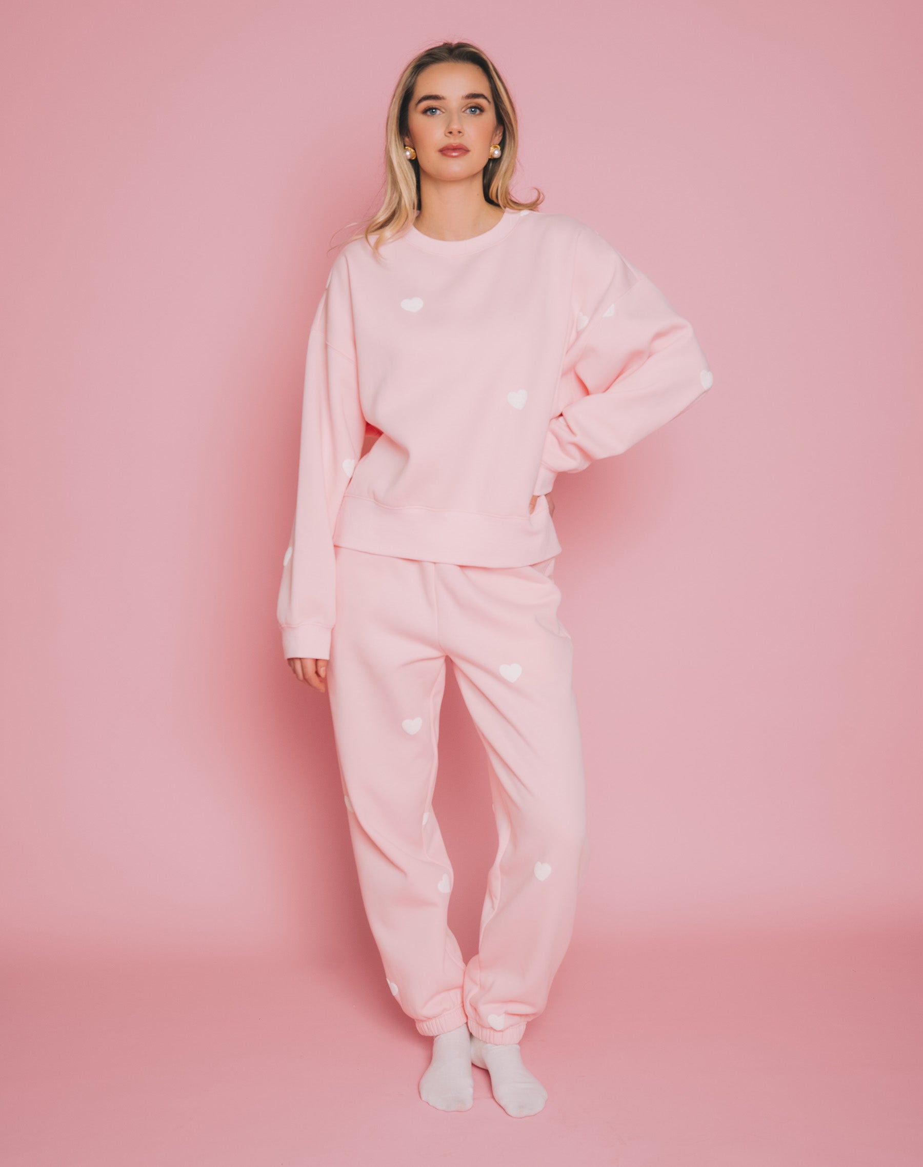 All Over Heart Oversized Jogger