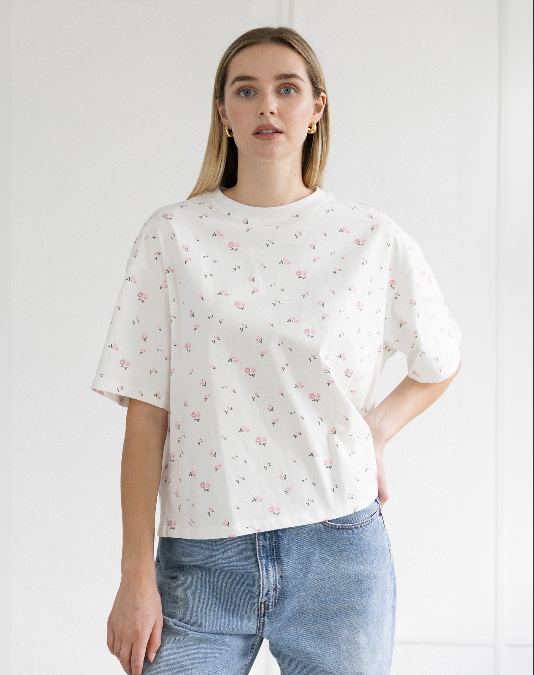 Floral Boxy Tee