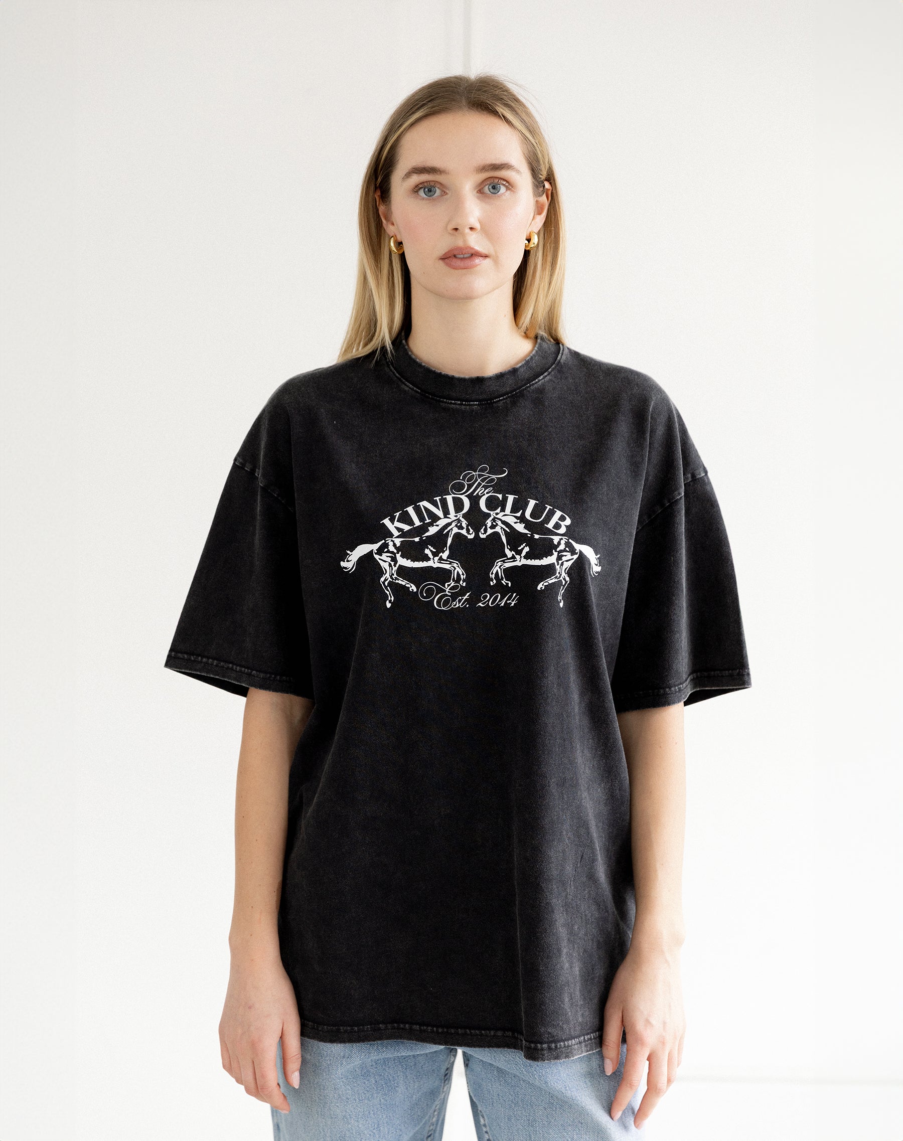 "Kind Club" Oversized Boxy Tee