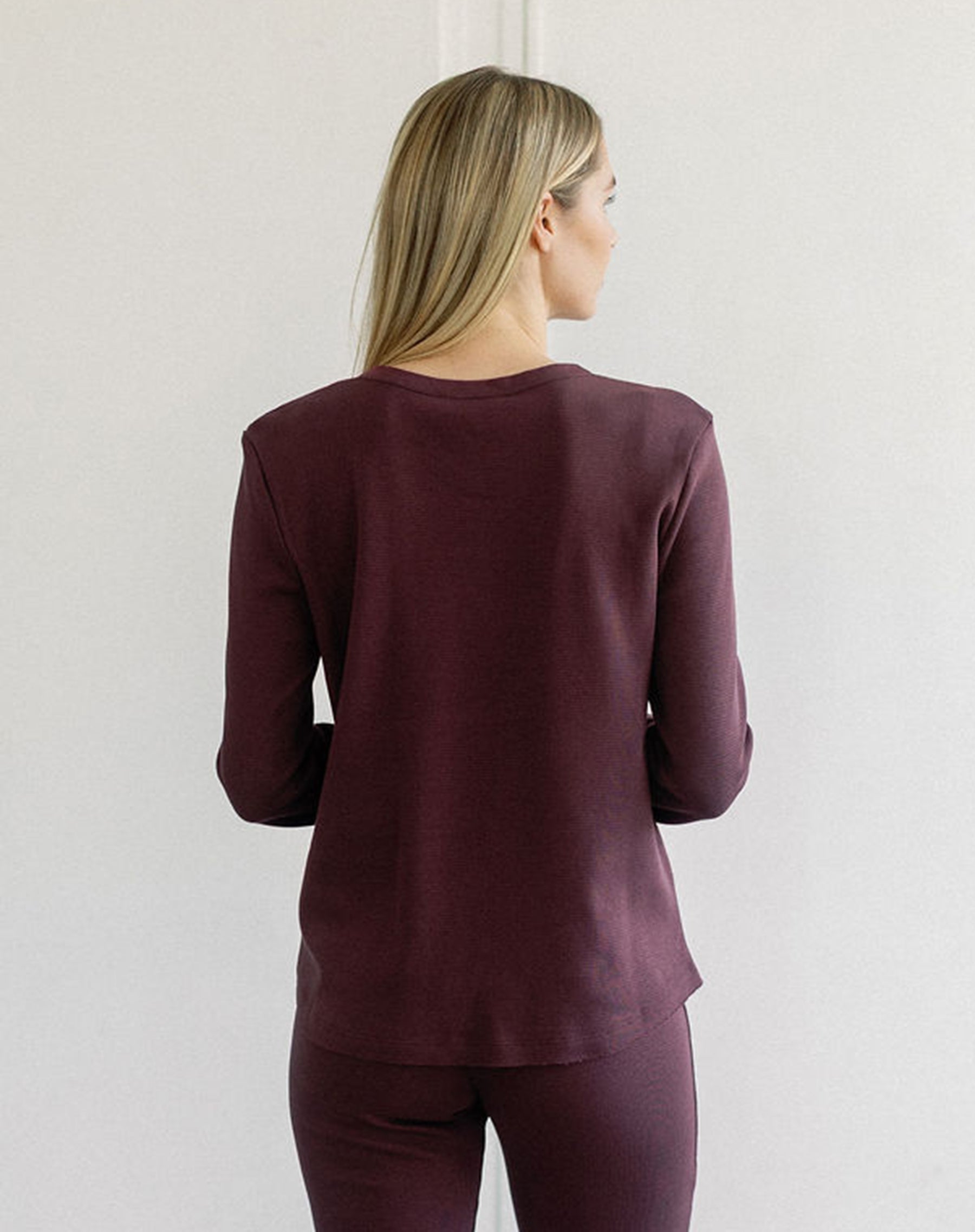 Waffle Henley Top