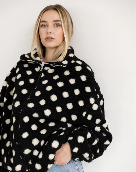 Polka Dot Sherpa Jacket – BRUNETTE The Label