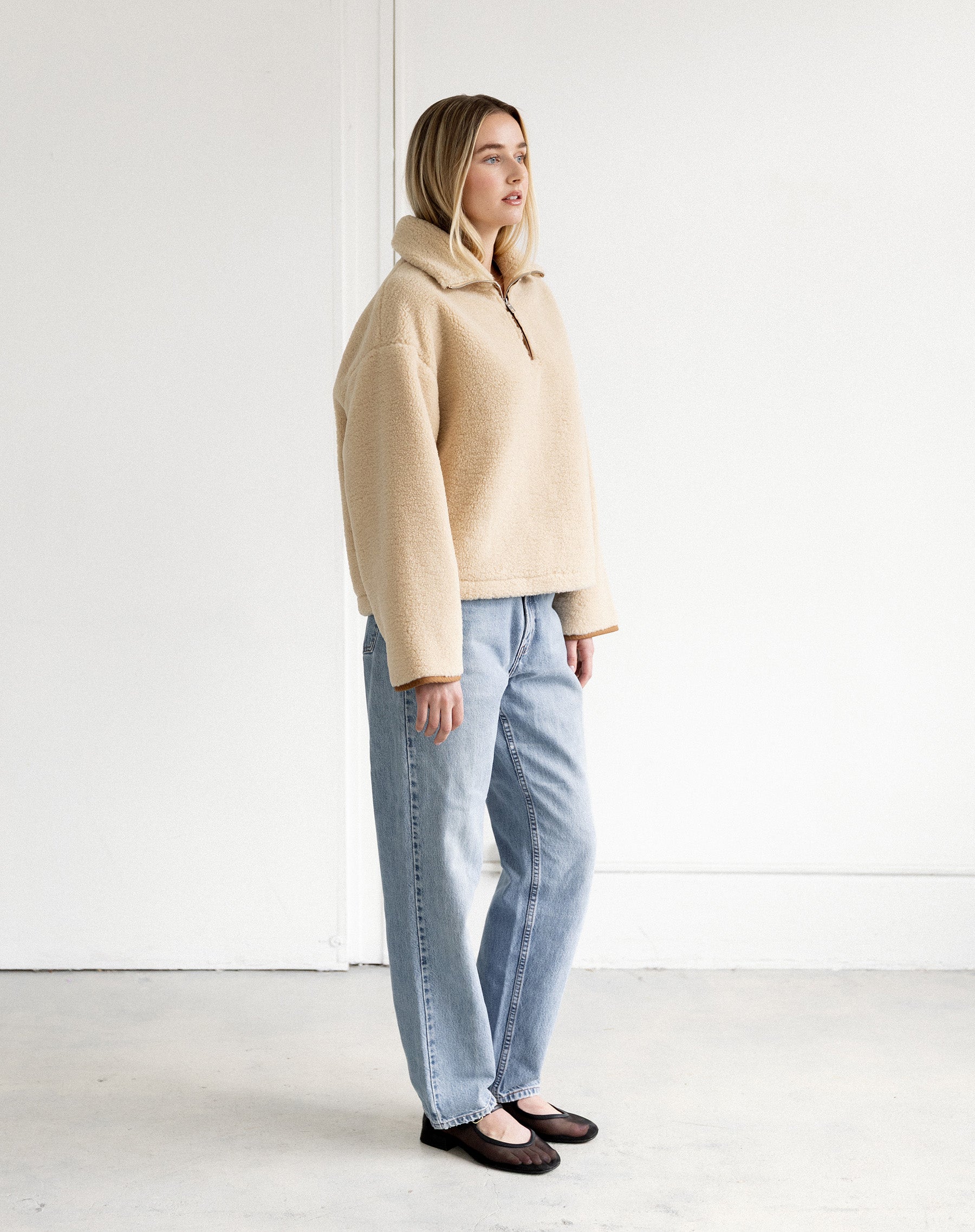 Half Zip Sherpa