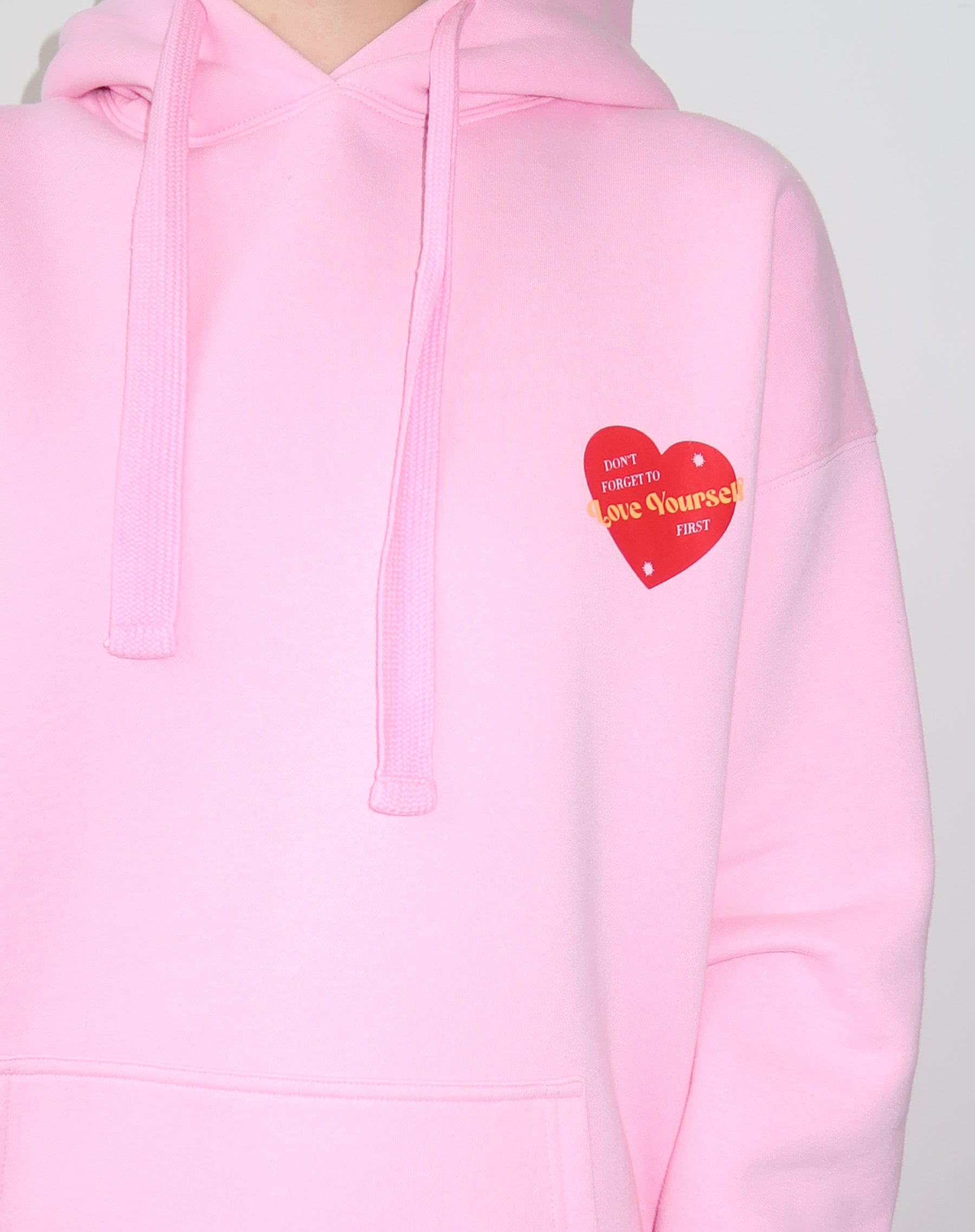 The LOVE YOURSELF Classic Hoodie  Baby Pink by Brunette the Label –  BRUNETTE The Label