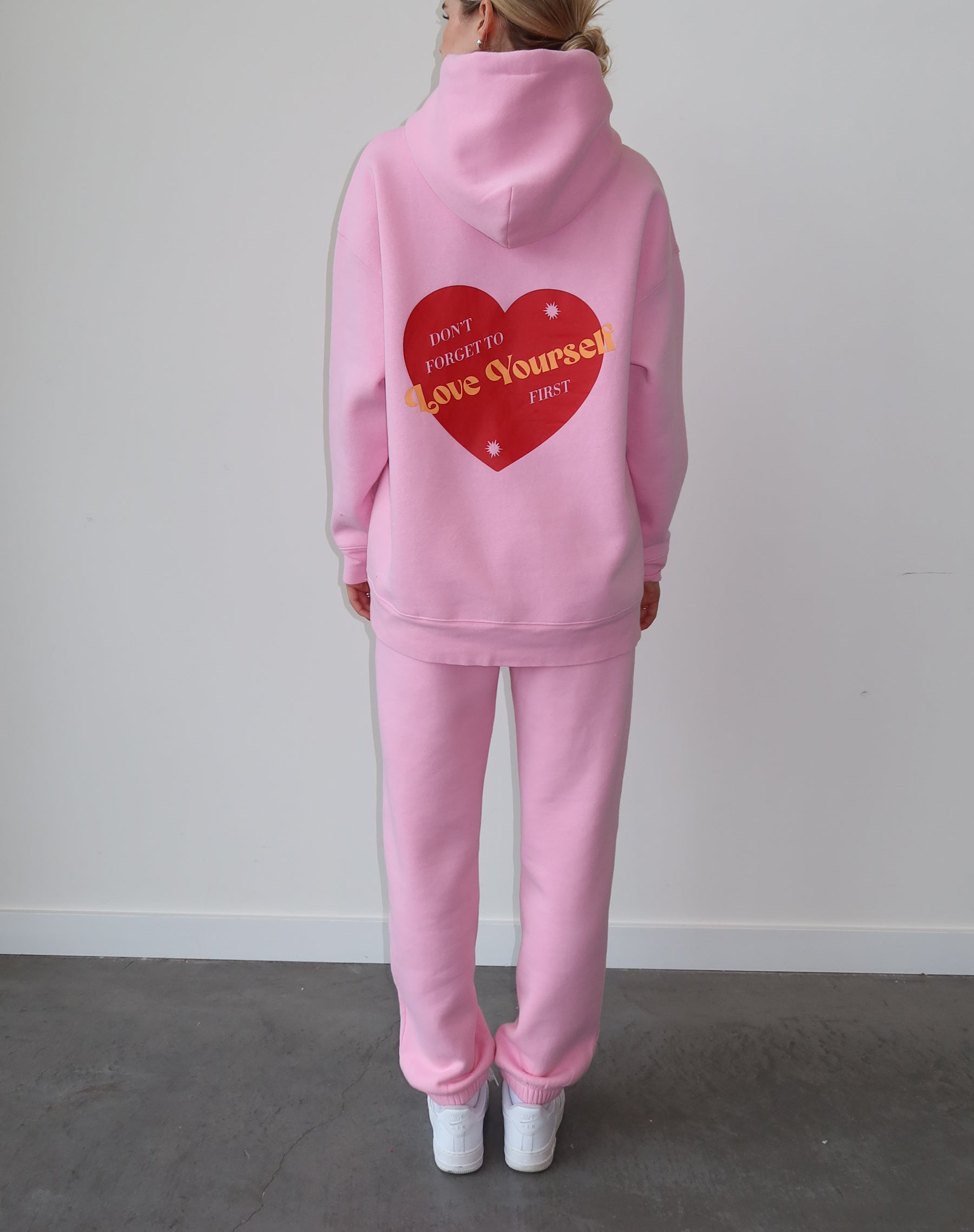 The "LOVE YOURSELF" Classic Hoodie | Baby Pink