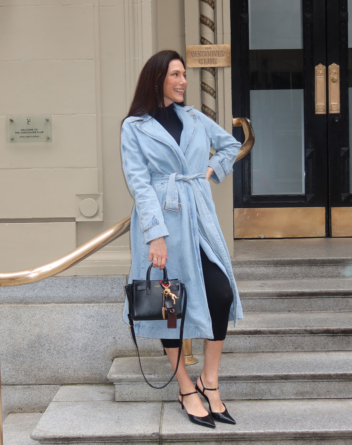 Caitlin Denim Trench Coat