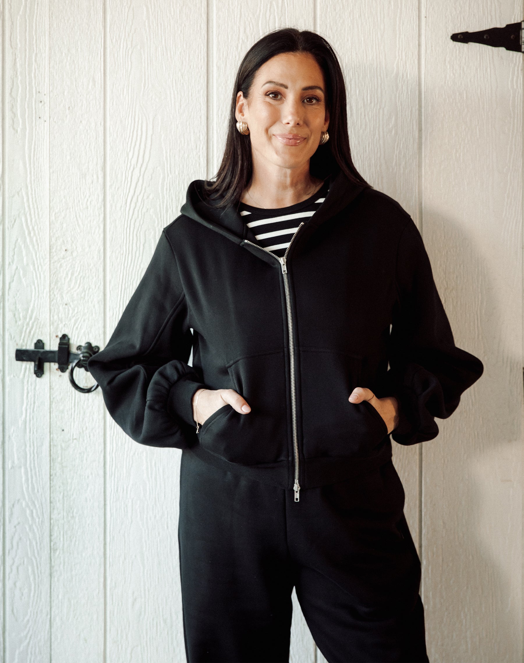 【SALE】FULL ZIP HOODIE / BRUNETTE M Bubble Zip Up Hoodie – BRUNETTE The Label