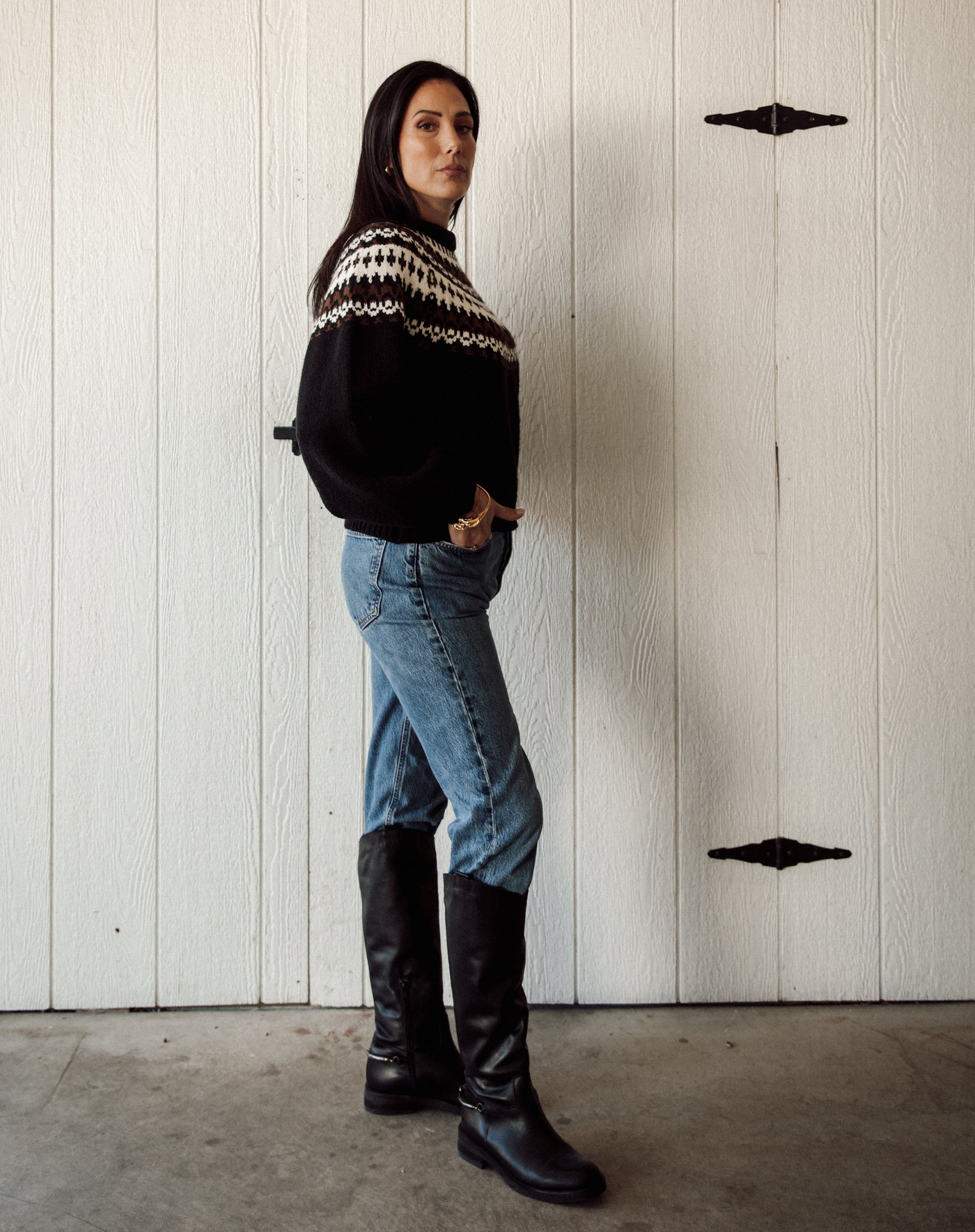 Fair Isle Jacquard Sweater – BRUNETTE The Label