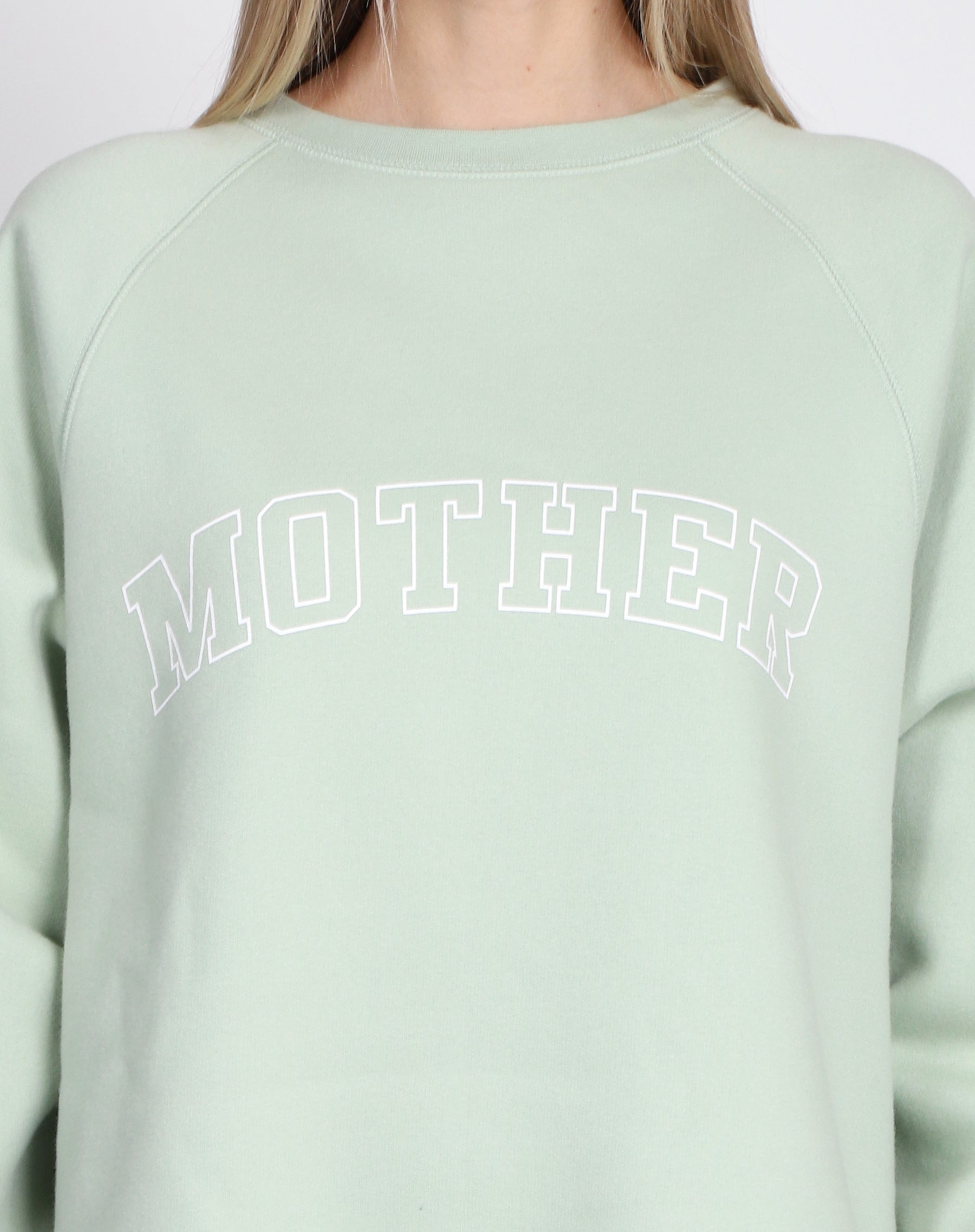 The "MOTHER" Not Your Boyfriend's Crew Neck Sweatshirt | Sage