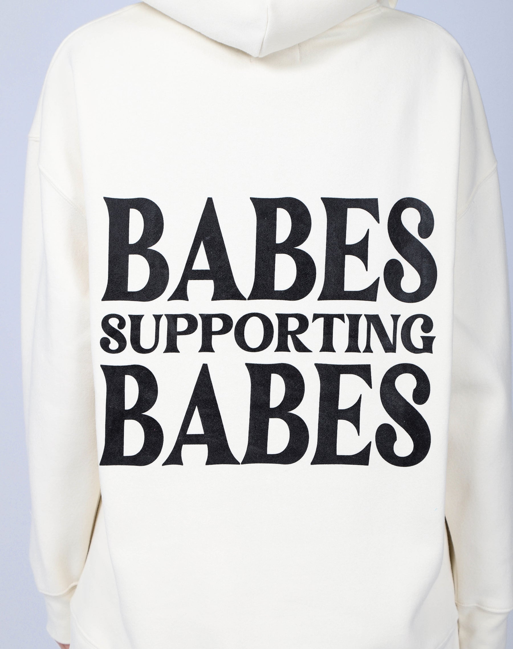 The "BABES SUPPORTING BABES" Big Sister Hoodie | Almond Milk