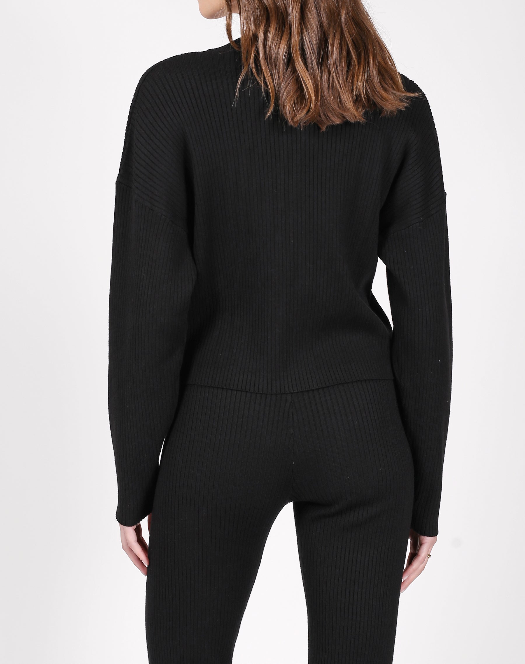 The Best Friend Ribbed Cardigan | Black
