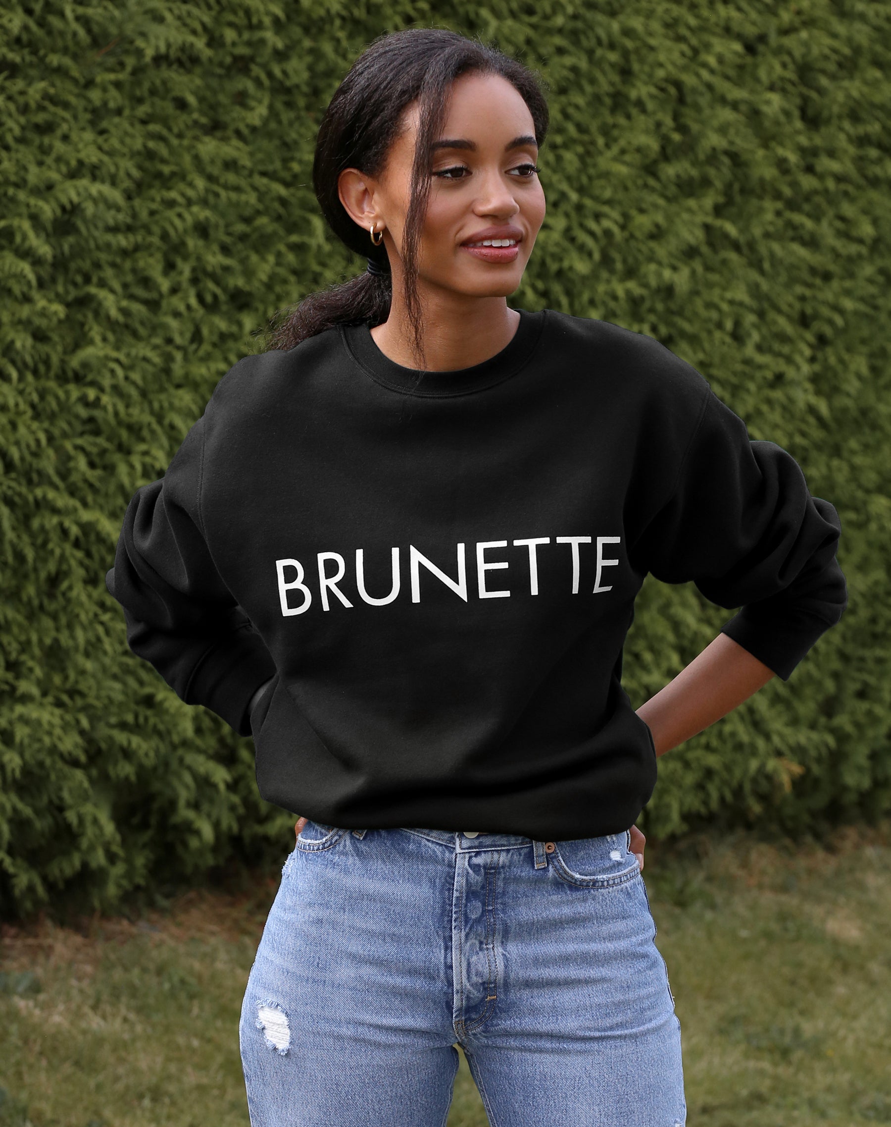 The BRUNETTE Classic Crew Neck Sweatshirt