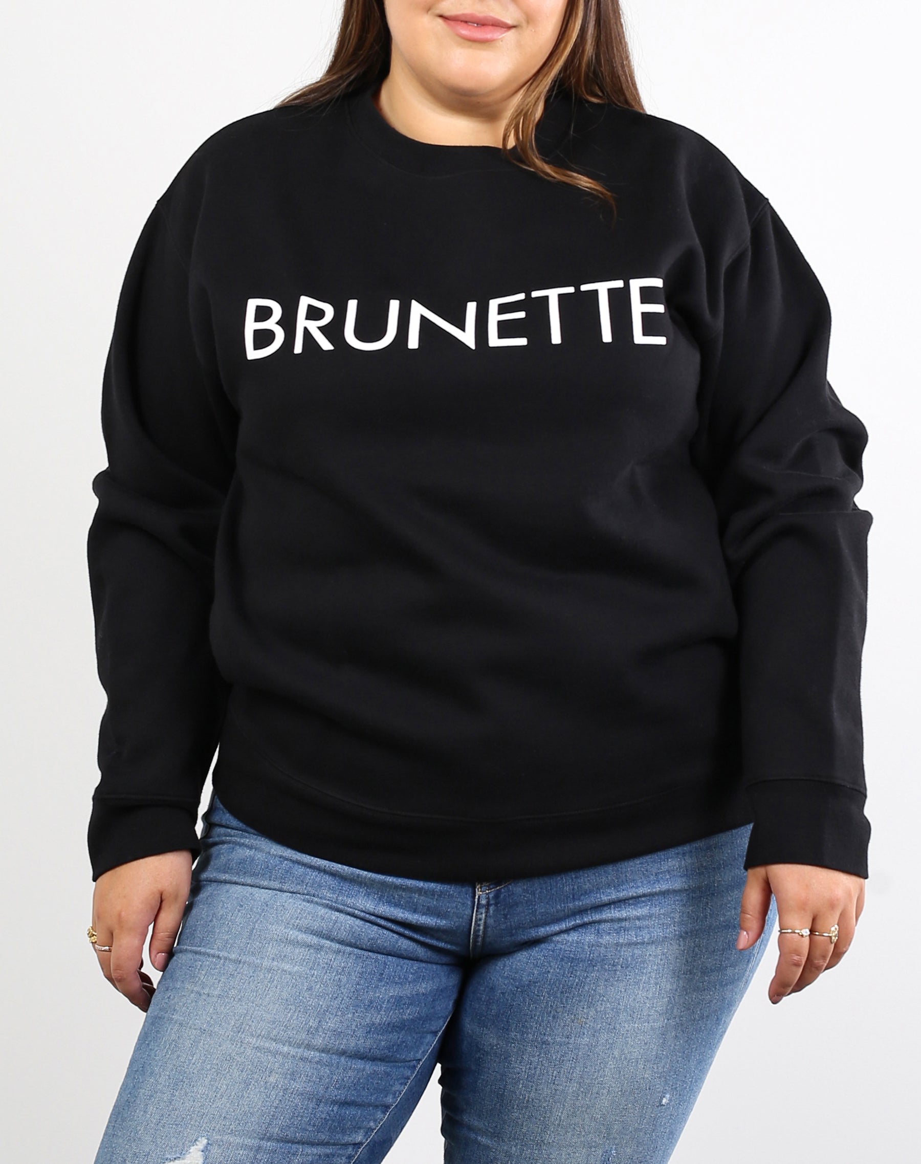 The BRUNETTE Classic Crew Neck Sweatshirt