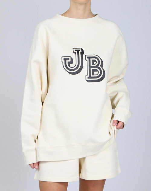The "JET BLACK" Not Your Boyfriend's Crew Neck Sweatshirt | Almond Milk