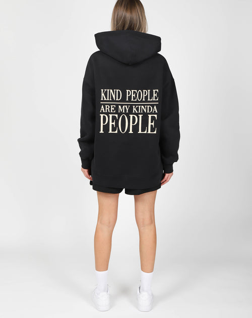 The "MY KIND OF PEOPLE" Big Sister Hoodie | True Black