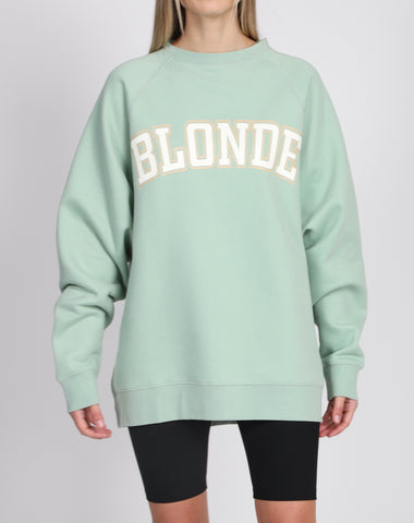 The "BLONDE" Not Your Boyfriend's Crew Neck Sweatshirt | Almond Milk